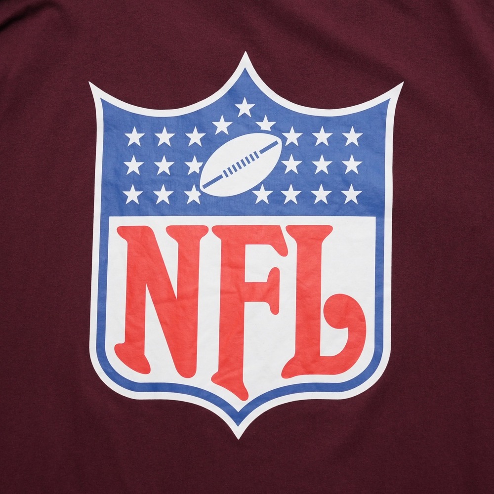 NFL Shield Logo Graphic Tee Mens 2XL Burgundy Football Gameday Shirt Big Tall - Picture 4 of 13